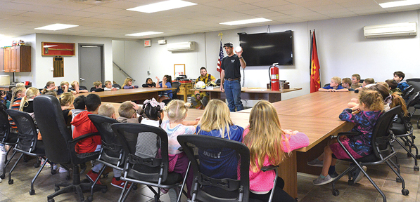 Students Visit Fire Hall