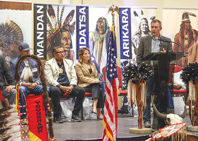 Armstrong, Strinden Stress Importance Of State-Tribal Partnerships In Meeting With MHA Nation Leaders